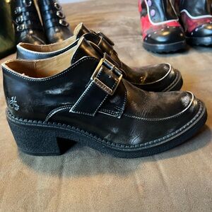 Fluevog Slacker “Mooch” buckle shoe, size 7